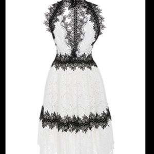 Naeem Khan lace appliqué dress